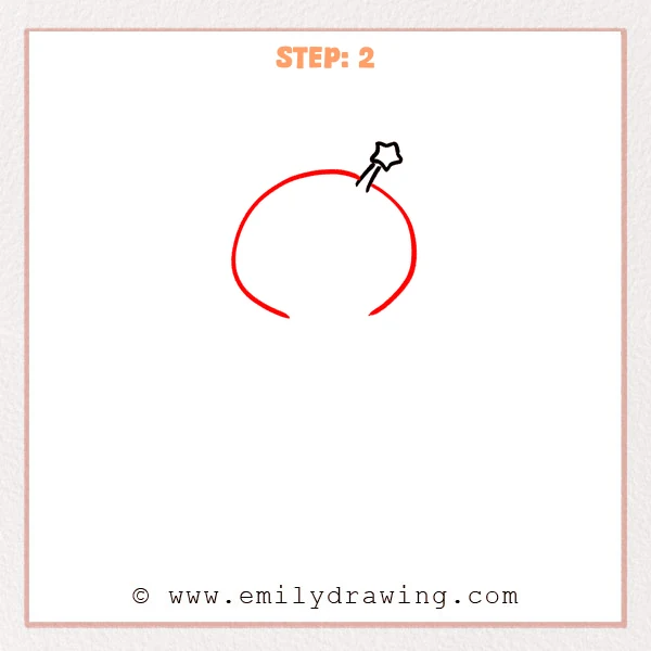 how to draw a cartoon alien - Step 2